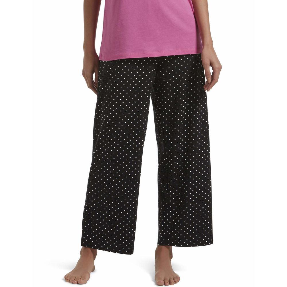 Hue Women's SleepWell Basic Printed Knit Performance Sleep Pajama Pant, Made - Picture 1 of 3
